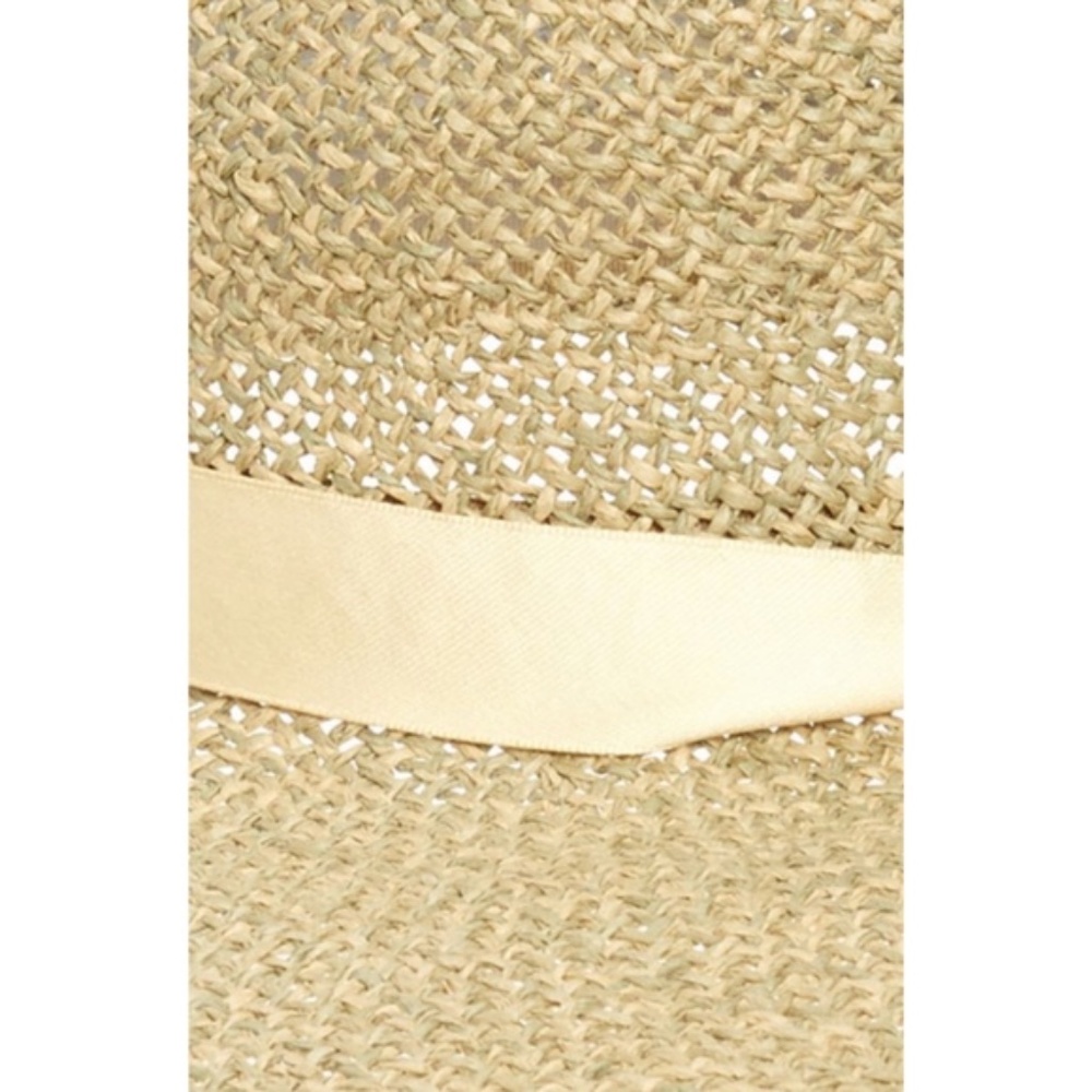 NEW Nordstrom Floppy Straw Sun Hat Natural Combo - Picture 10 of 10